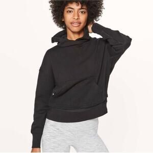 Lululemon Athletica Black Warm Down Hoodie W3AS7S Women 10